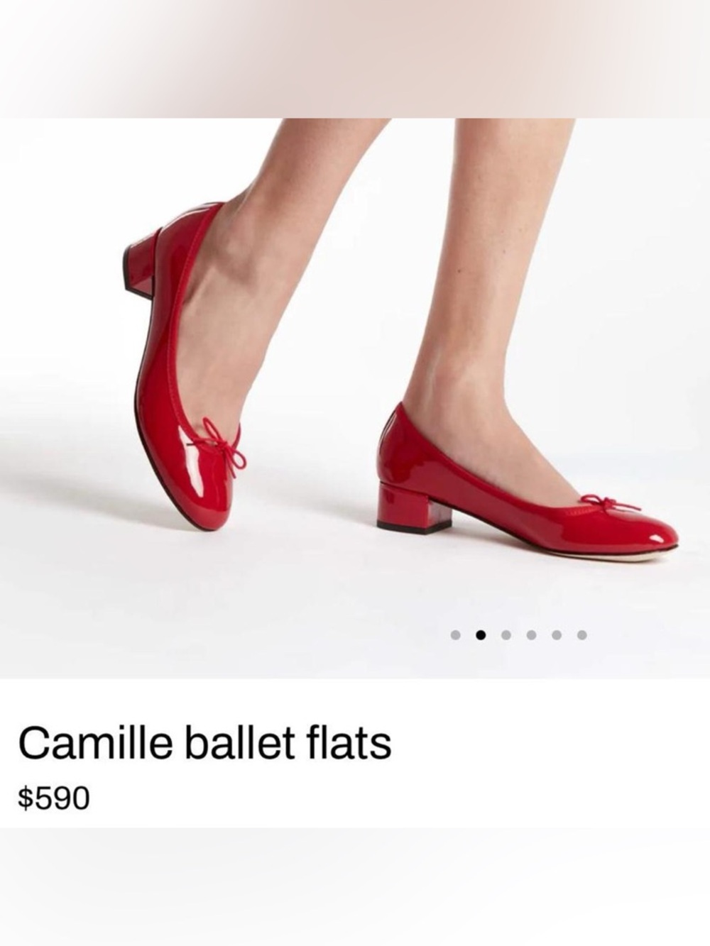 repetto red camille ballet flats 37